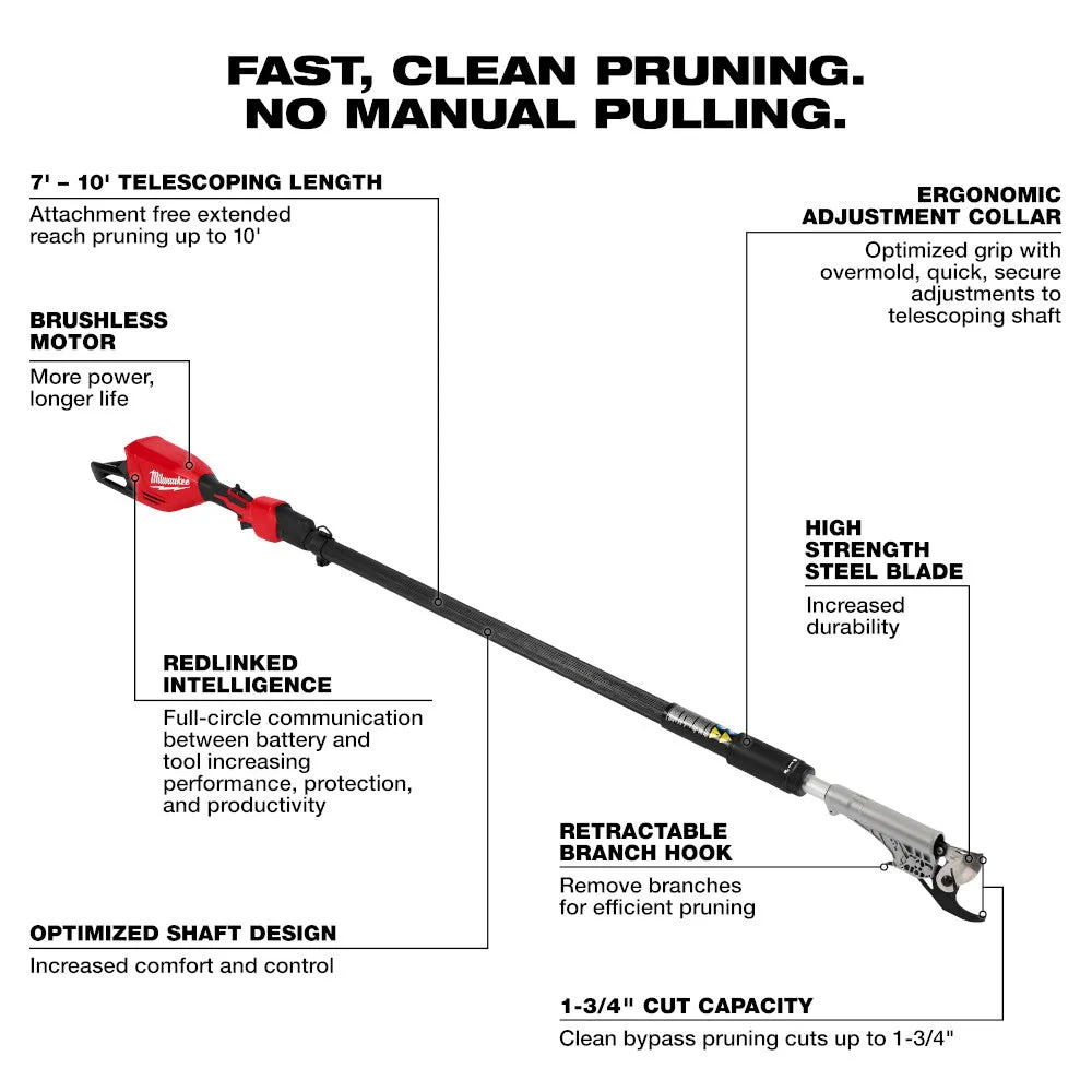 Milwaukee 3008-20 M18 Brushless Telescoping Pole Pruning Shears