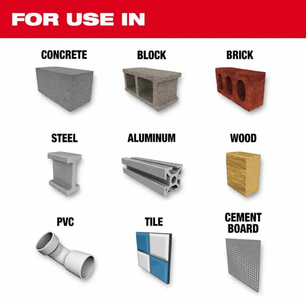 Milwaukee 48-20-8877 SHOCKWAVE Impact Duty Carbide Multi-Material Drill Bit Screw Install Set - 7PC