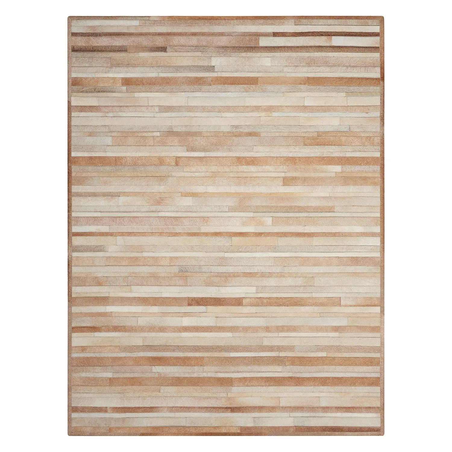 Modern Handwoven Hide Rug - 5'6" x 7'5"