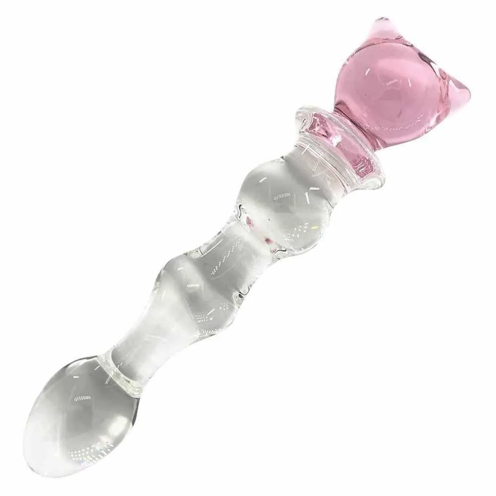 Moon And Star Anal Glass Plug Dildo