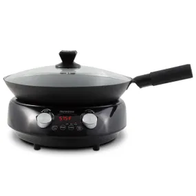 Mosaic Induction Wok, Precise Temp Controls from 100°F to 575°F in 5°F, Wok Hei