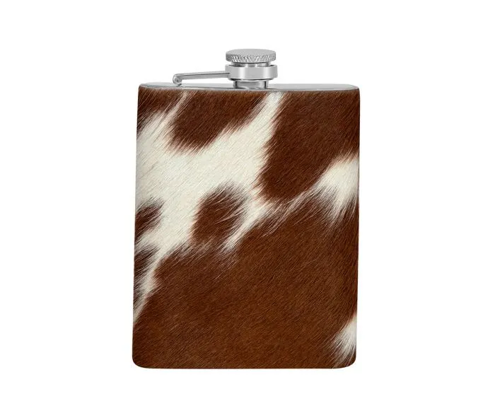 Mountain Trail Flask (Caramel Hair on Hide)