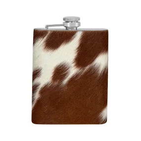 Mountain Trail Flask in Caramel Hair-on Hide