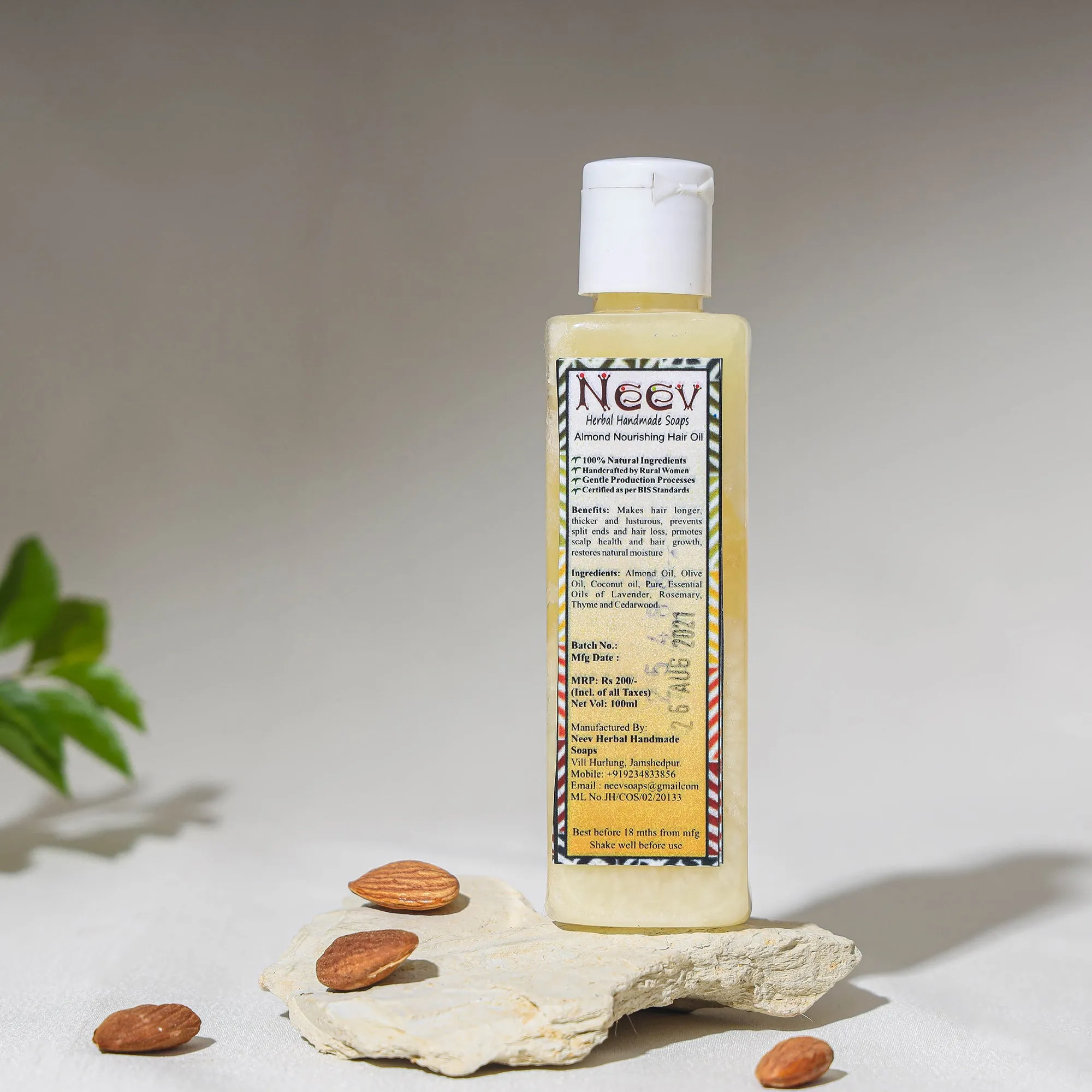 Natural Handmade Almond Nourishing Hair Oil