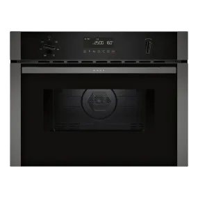 Neff C1AMG84G0B 44 Litres Built In Microwave Oven with Hot Air  Black with Graphite Trim