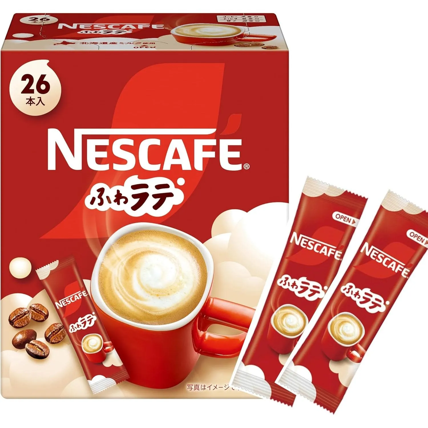 Nescafe Foamy Latte Instant Coffee Packets Creamy Cafe Latte 26 ct.