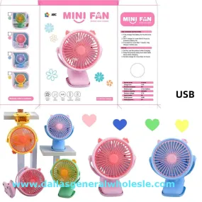 Novelty Rechargeable Clip Fans Wholesale