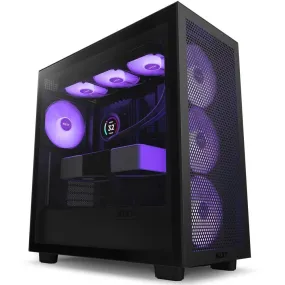 NZXT H7 FLOW MID-TOWER WITH RGB FANS CABINET BLACK