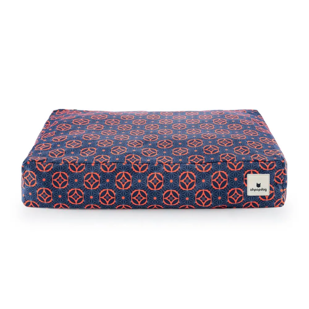 Ohpopdog Heritage Microbeads Dog Bed (Baba Navy 150)