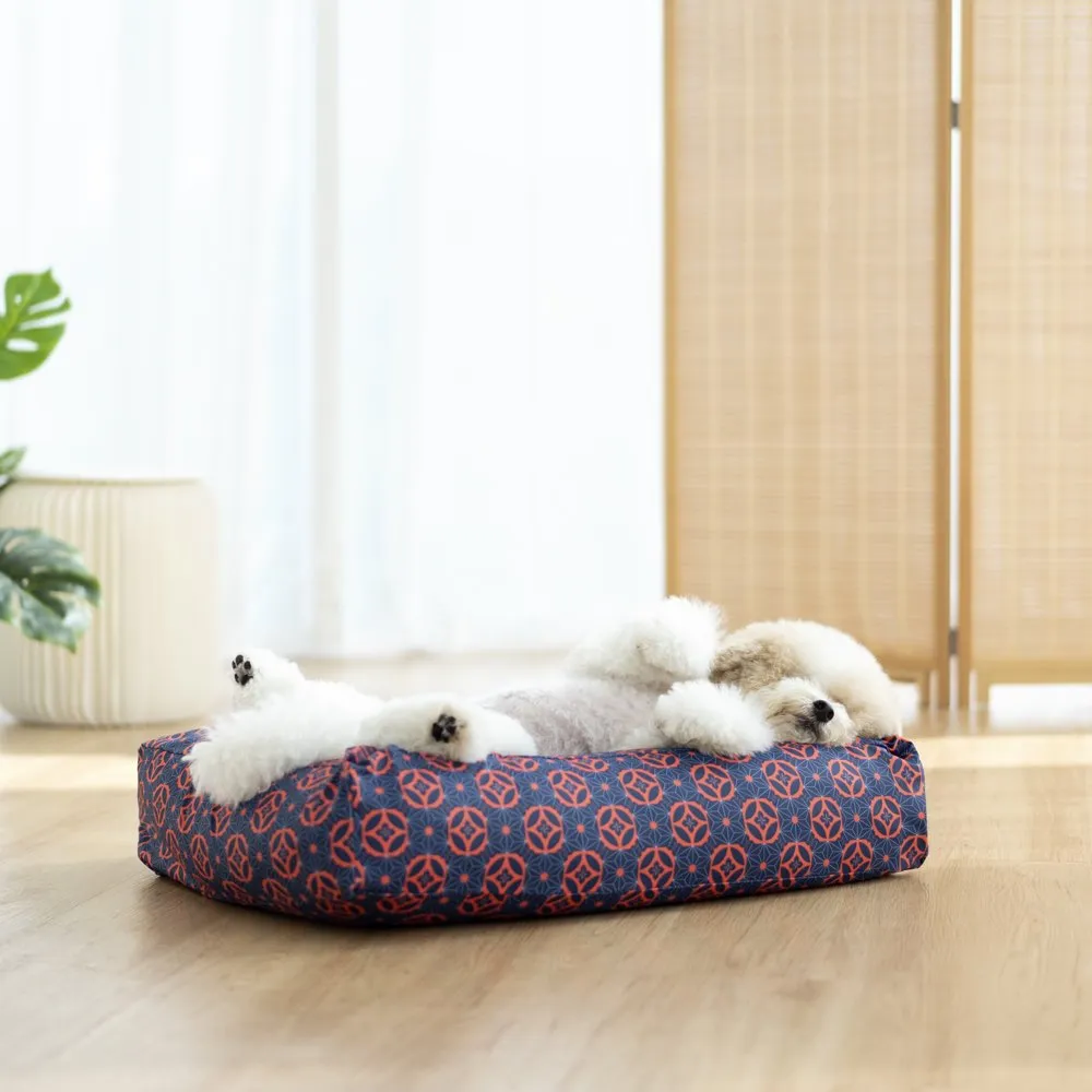 Ohpopdog Heritage Microbeads Dog Bed (Baba Navy 150)