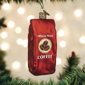 Old World Christmas Bag Of Coffee Beans Ornament