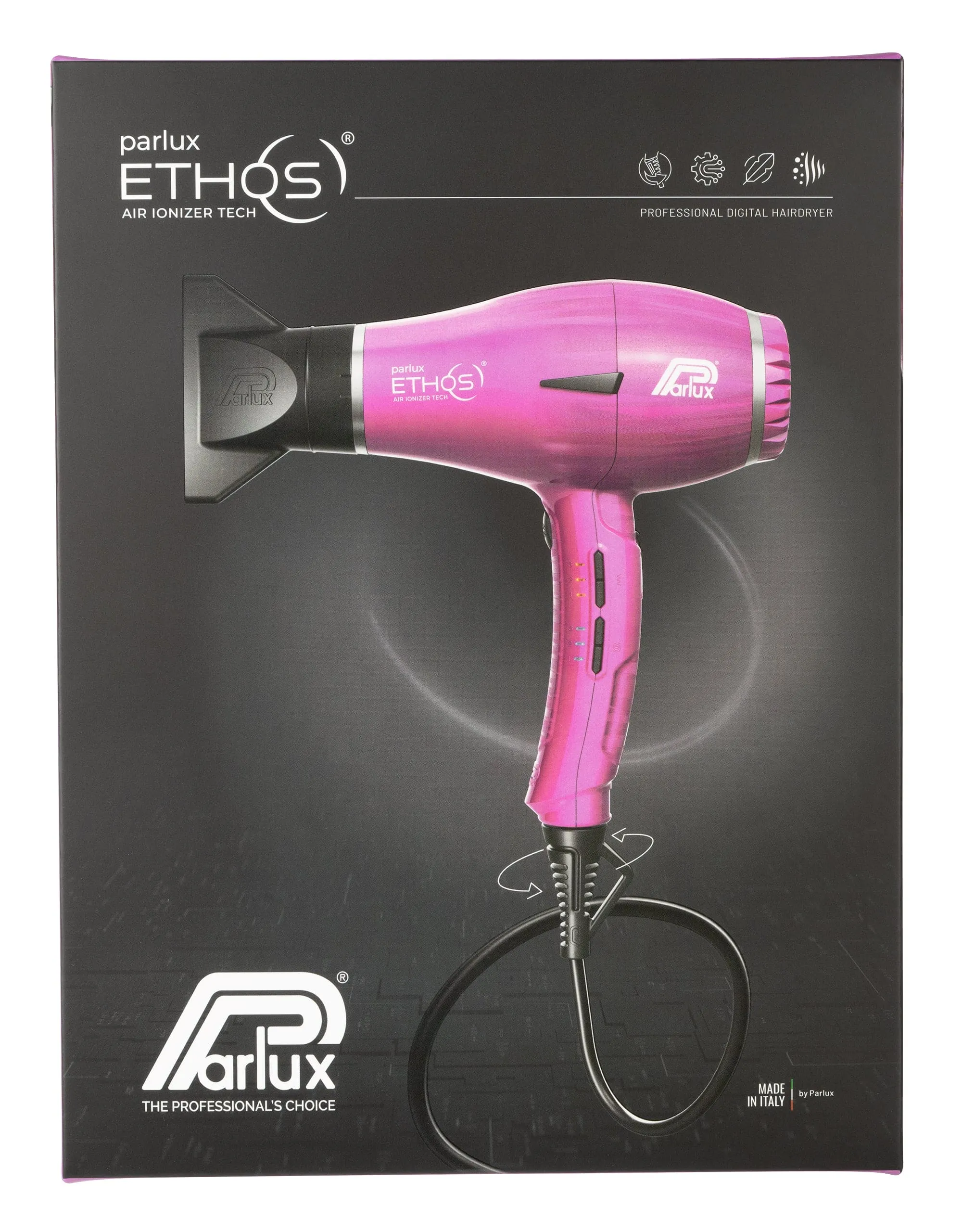 Parlux Ethos Dryer - Fuchsia with Diffuser