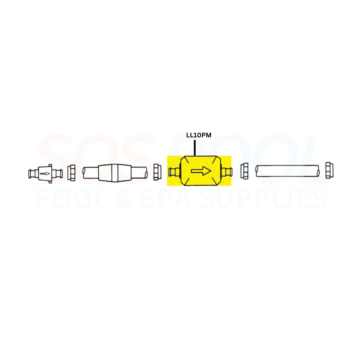 Pentair Back Up Valve For Legend and Platinum Cleaners | Gray | LL10PM