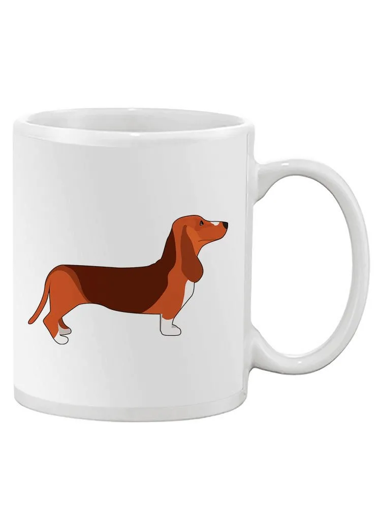 Pet Lovers Ceramic Mug - Dachshund Drawing