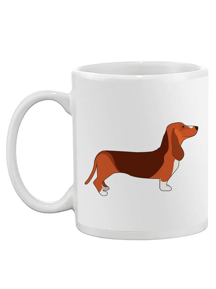 Pet Lovers Ceramic Mug - Dachshund Drawing