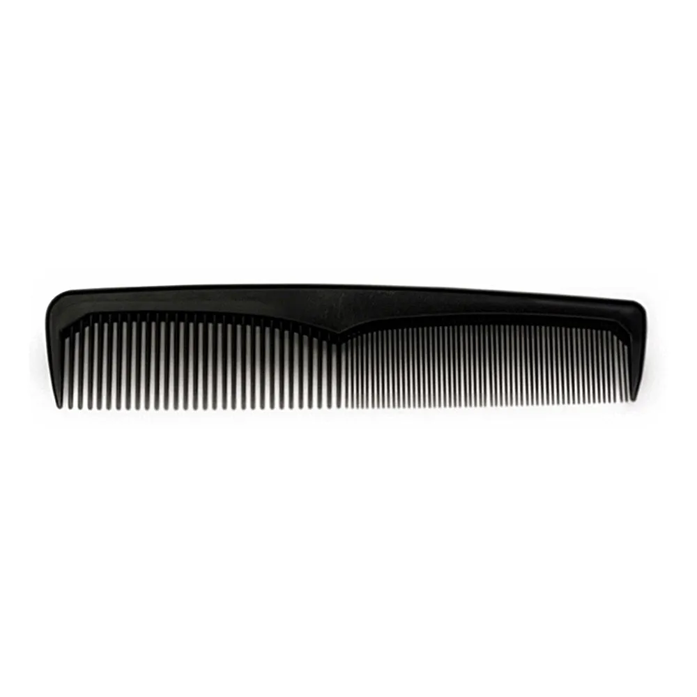 PLASTIC DRESSING COMB 12PCS BULK PACK - BLACK