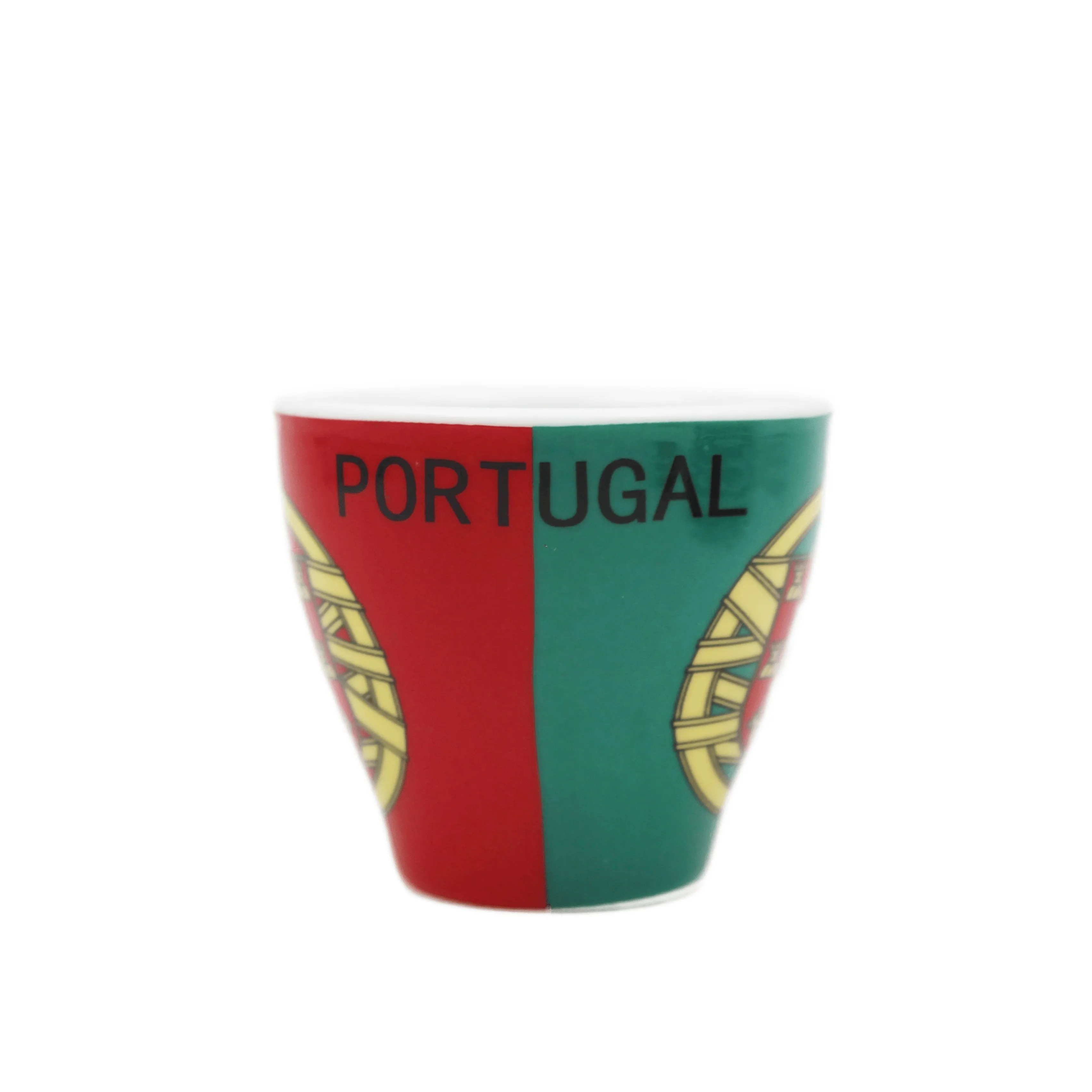 Portugal Themed Espresso Cup and Saucer Set, Set of 6