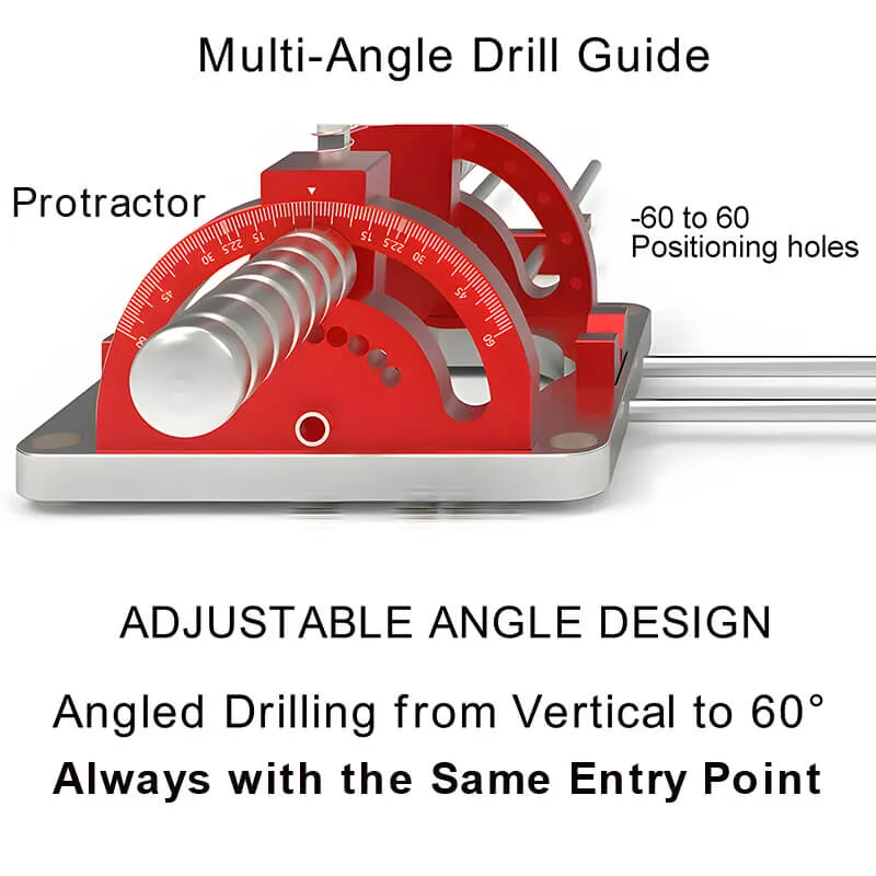 Precision Multi Angle Drill Guide AutoAngle Adjustable Drill Guide