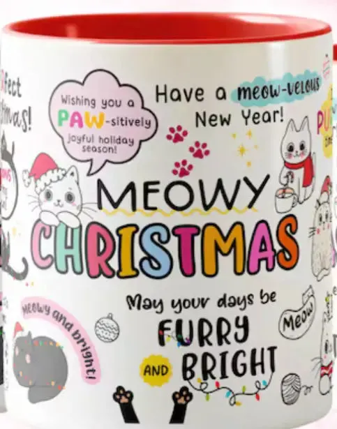 Purrfect Christmas Cat Mug