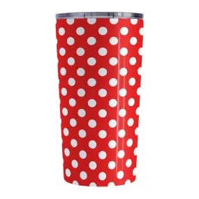 Red Polka Dot Tumbler Cup