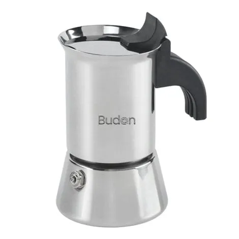 Refurbished Budan Moka Pot Stainless Steel Coffee Maker - 2 Cup ( 100ml ) | Best Moka Pot