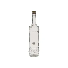 Regent Glass Vintage Style Deco Embossed Bottle 1L with Cork Lid 26137