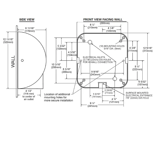 REPLACEMENT COVER (only) Excel XL-CV-ECO XLERATOReco - POLISHED CHROME on ZINC ALLOY (Part Ref. XL 1 / Stock# 1065)