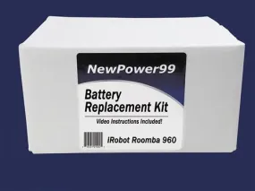 Roomba 960 Battery Replacement Kit with Tools, Video Instructions and Extended Life Battery