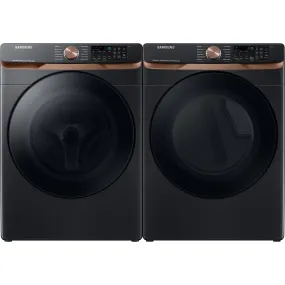 Samsung Front Load Pair (WF50BG8300AVUS-DVE50BG8300VAC) - Black