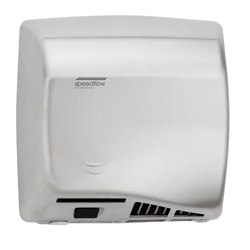 Saniflow® M17ACS SPEEDFLOW® PLUS Hand Dryer - Satin (Brushed) Stainless Steel High-Speed HEPA Universal Voltage ADA