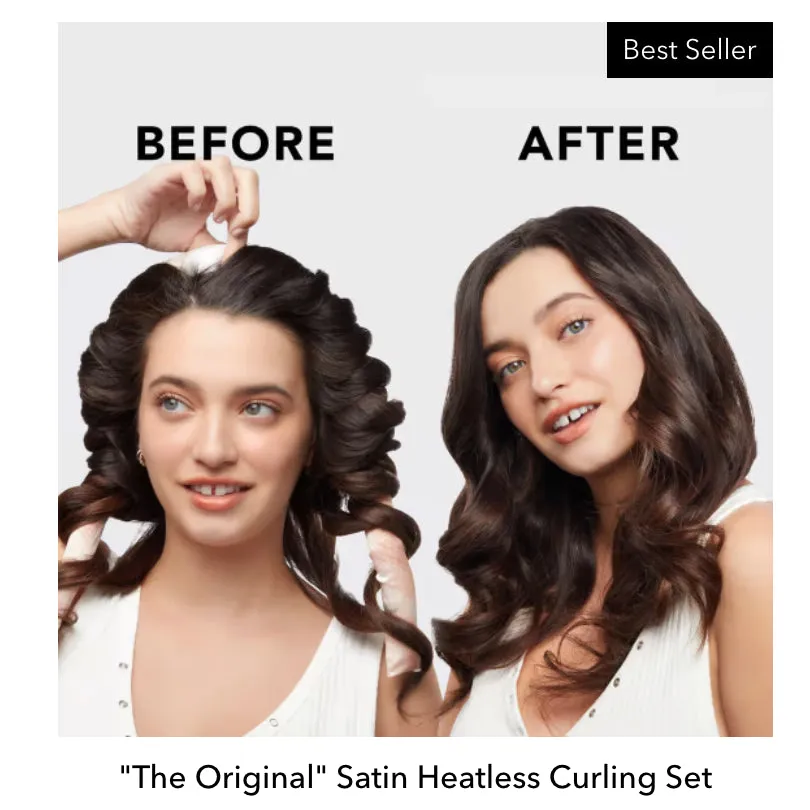 Satin Heatless Curling Set - Sunset Tie Dye