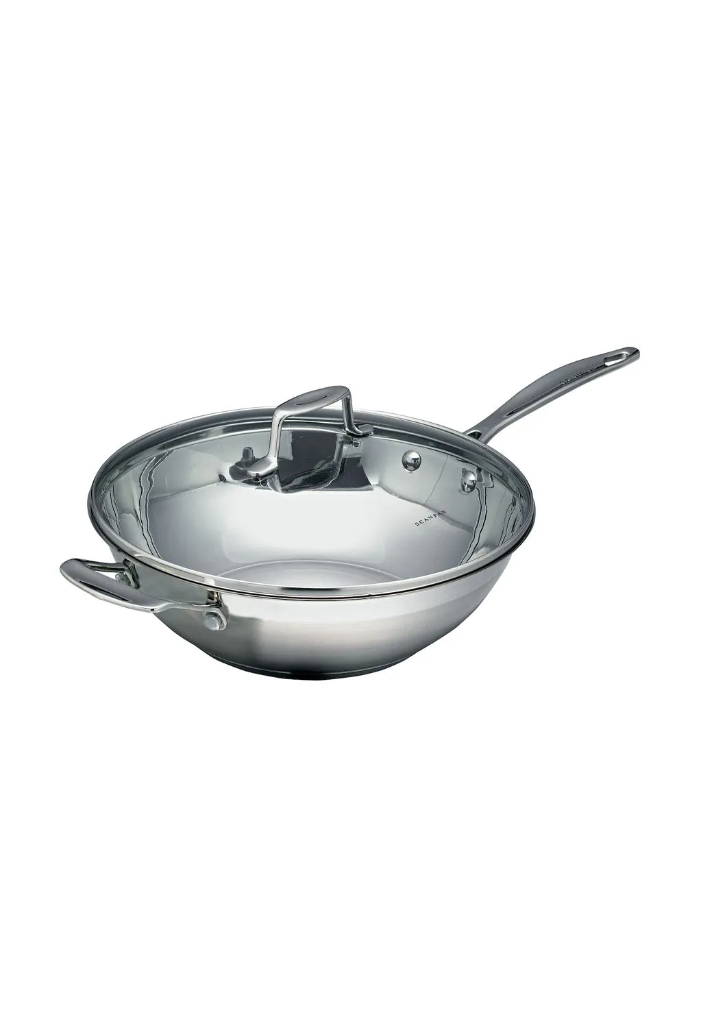 Scanpan Impact Stainless Steel 32cm Wok with lid