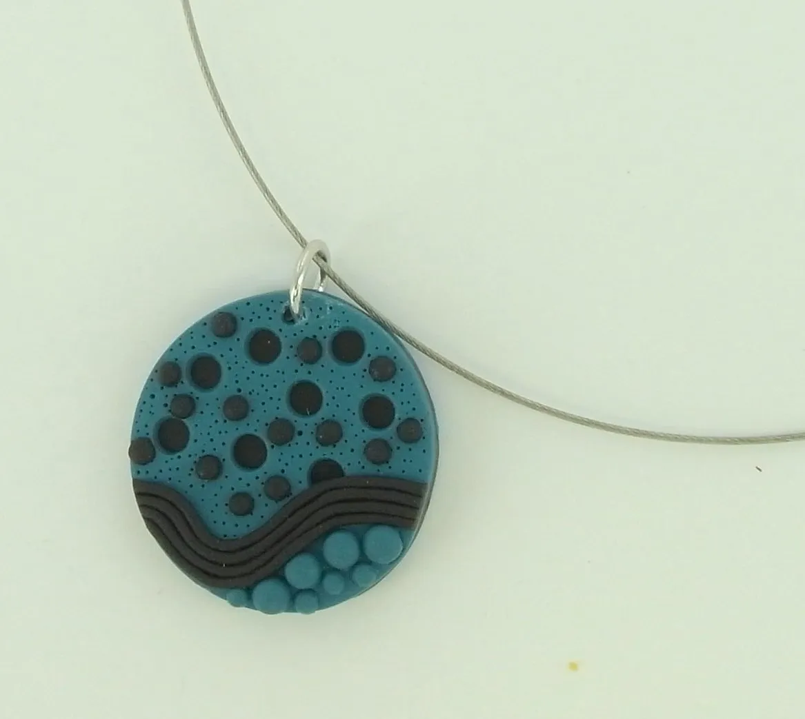 Sculpey Soufflé- Crazy about Dots Pendant