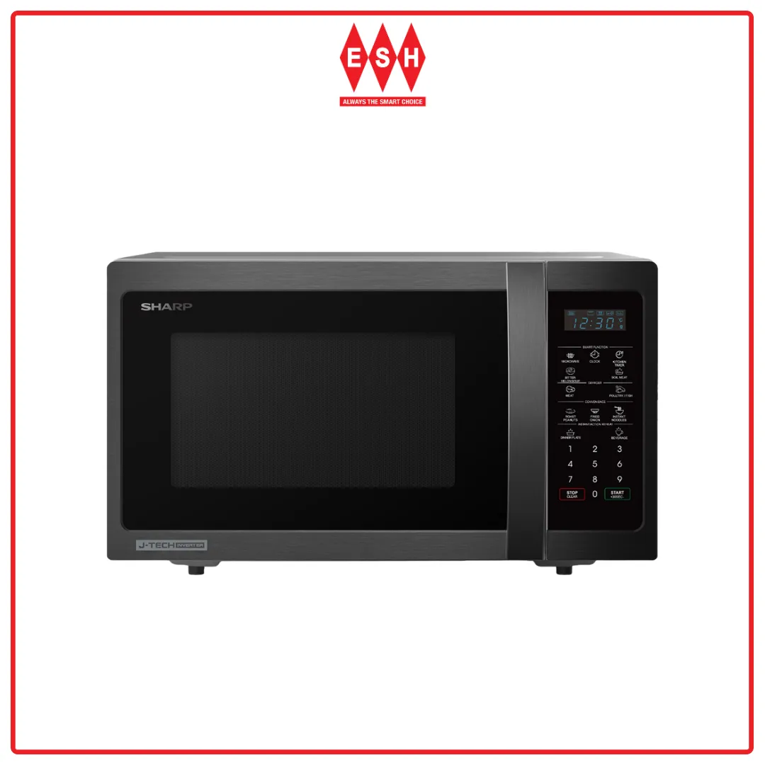 Sharp R259EBS 23L J-Tech Inverter with Auto Menus Microwave Oven