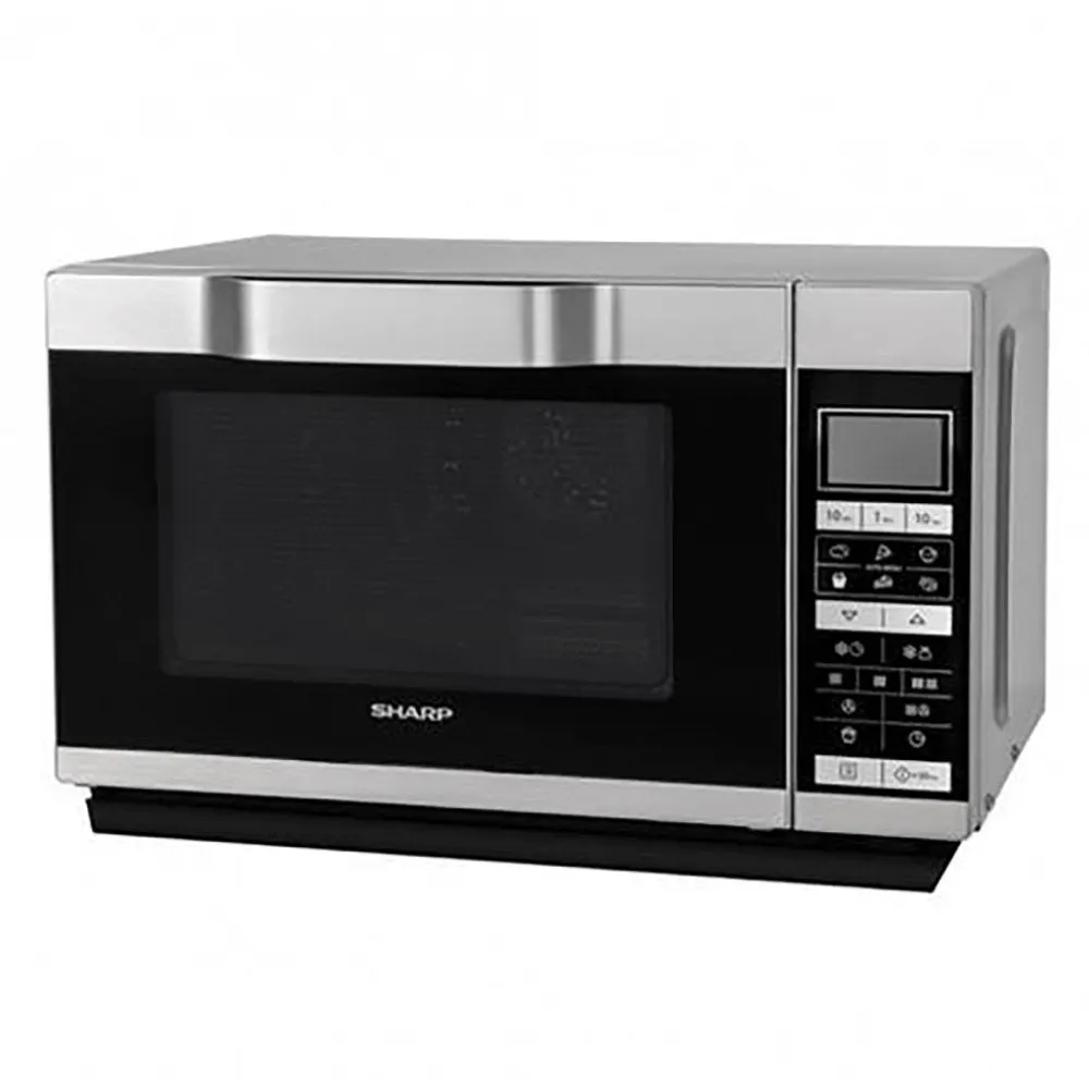 Sharp R861SLM 25 Litre Combination Microwave Oven With Drop-Down Door - Silver