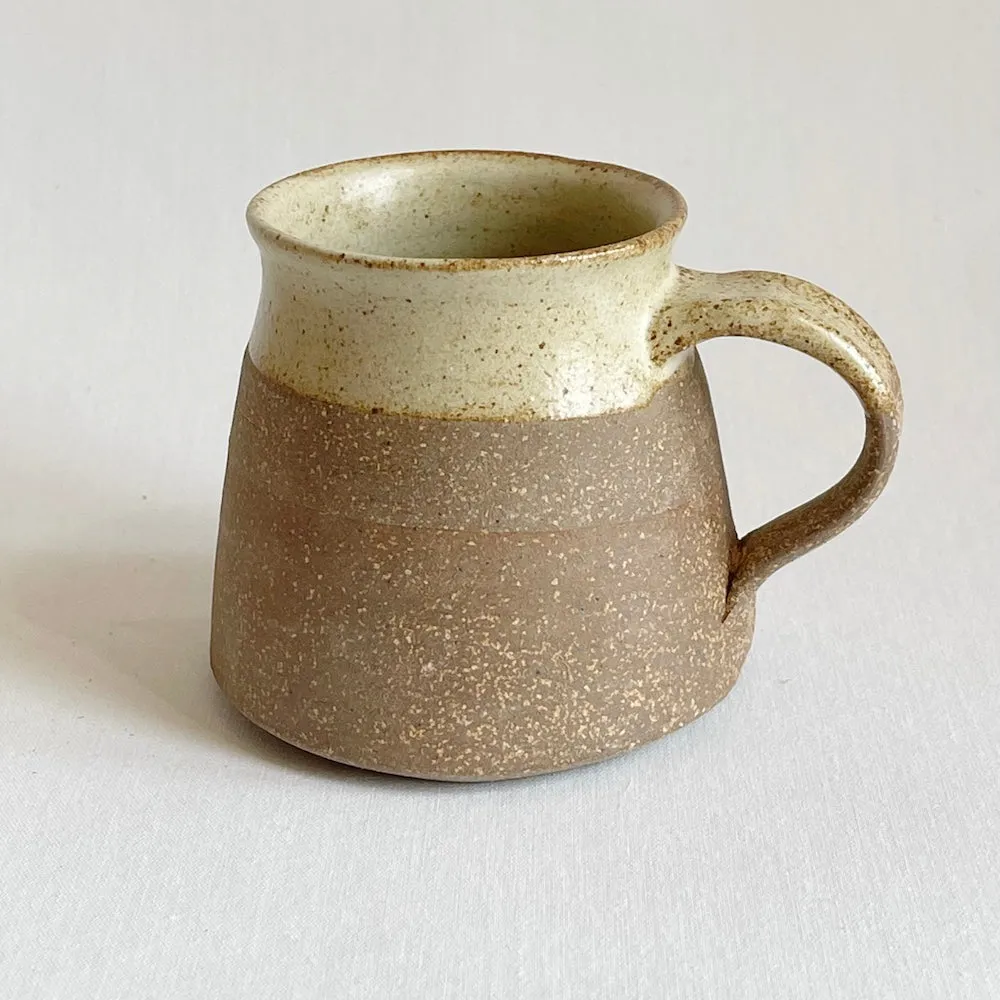 Small Rustic White Mug