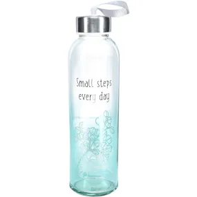 Small Steps 16.5 oz Glass Water Bottle