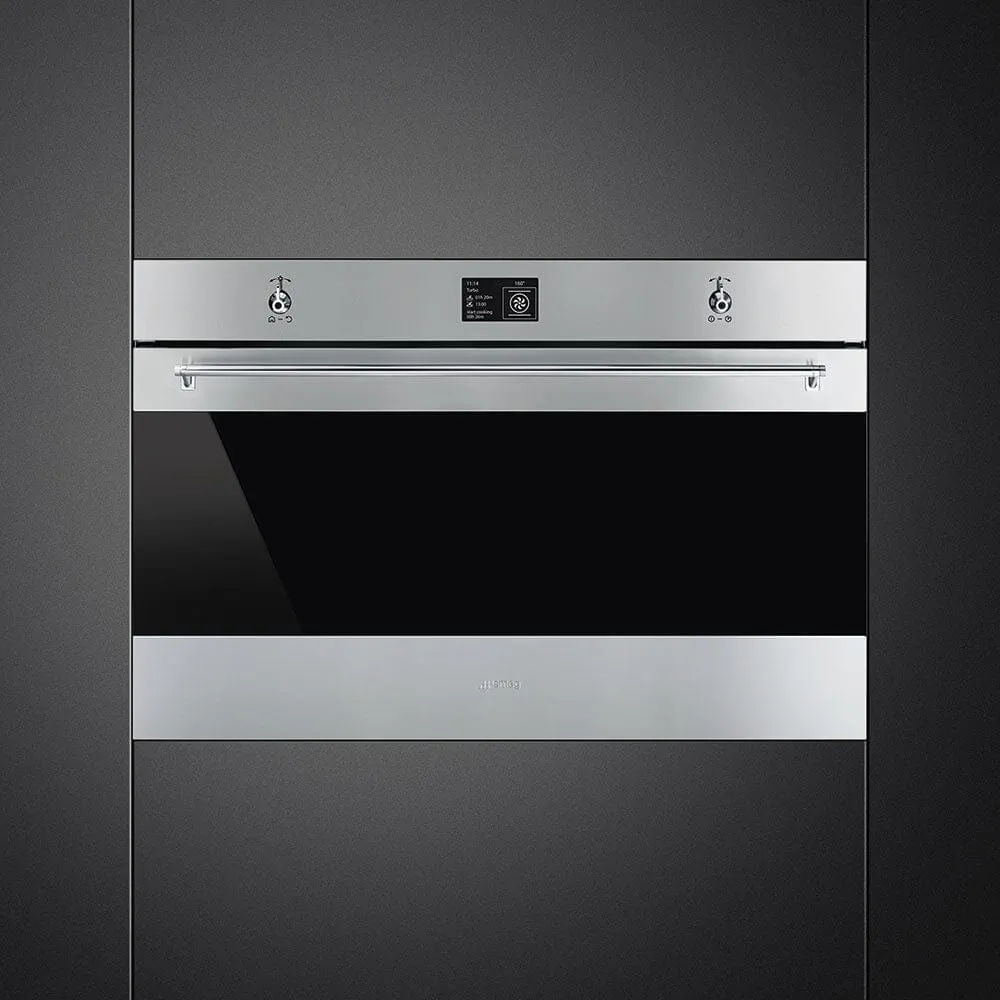 Smeg SFP9395X1 Thermo-ventilated Oven 90cm Classica Aesthetic