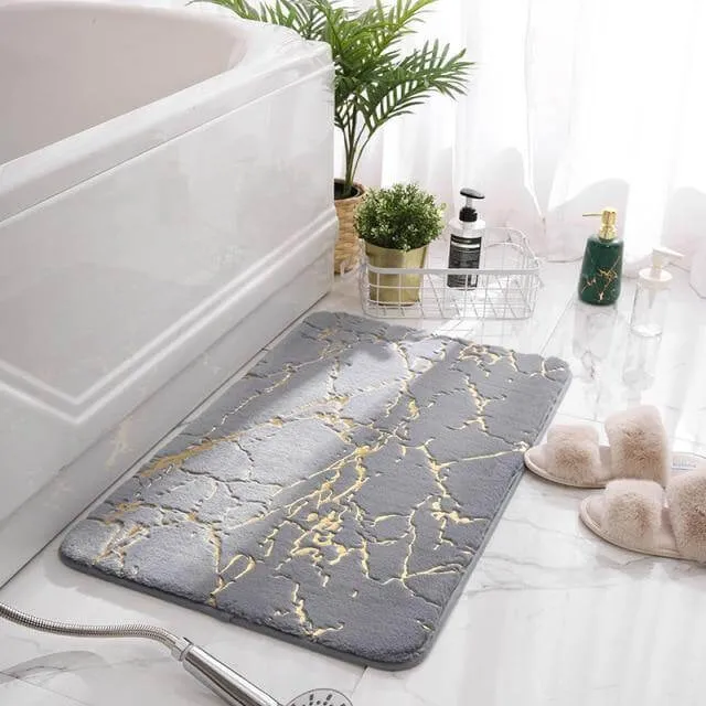 Soft Modern Non-Slip Soft Absorbent Bathroom Fluffy Mat