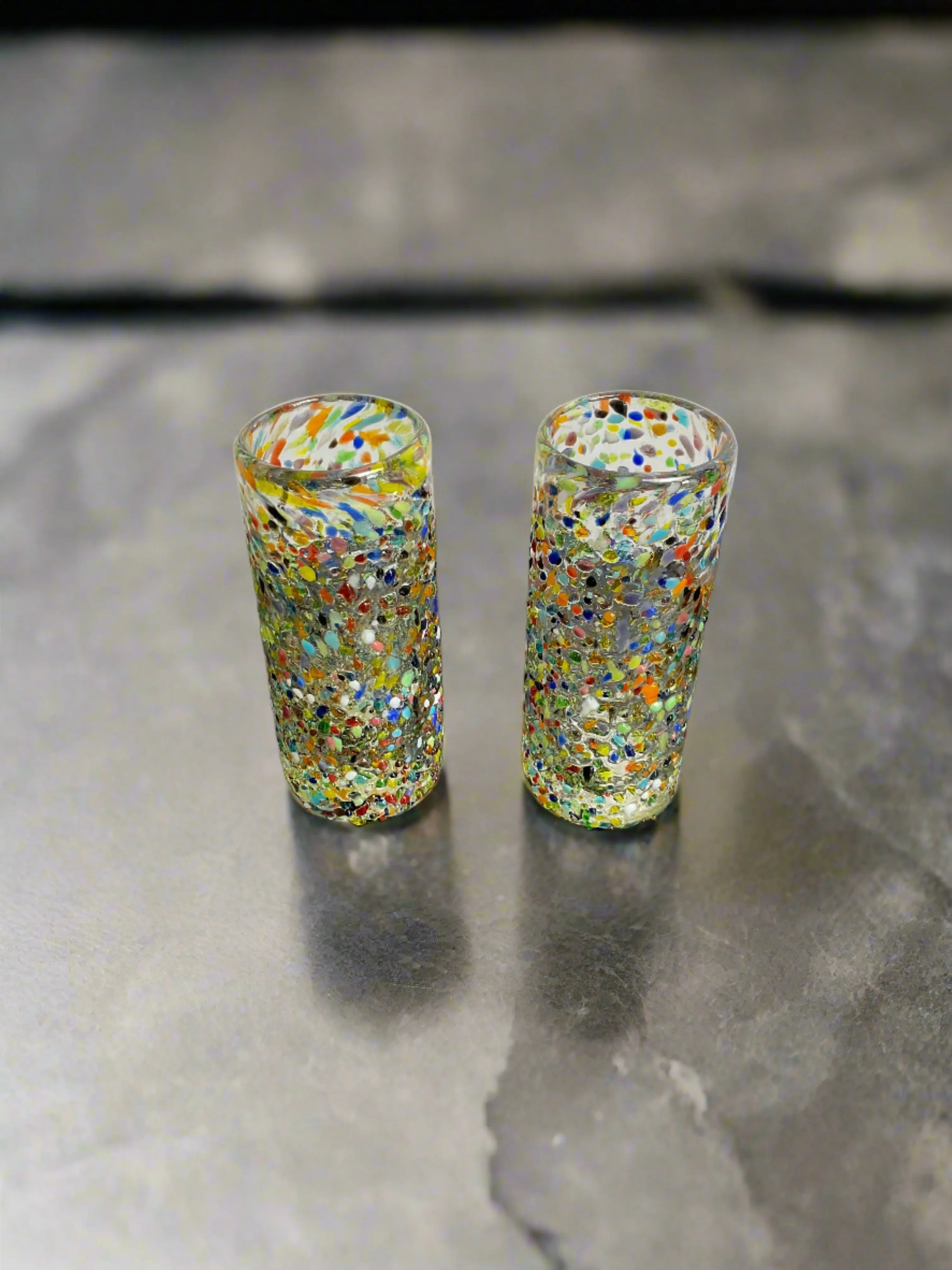 Speckled Shot Glasses - Handmade in Mexico