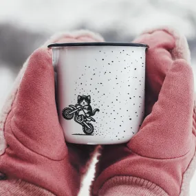 SPECKLES - Dirtbike Kitty - Camping Mug