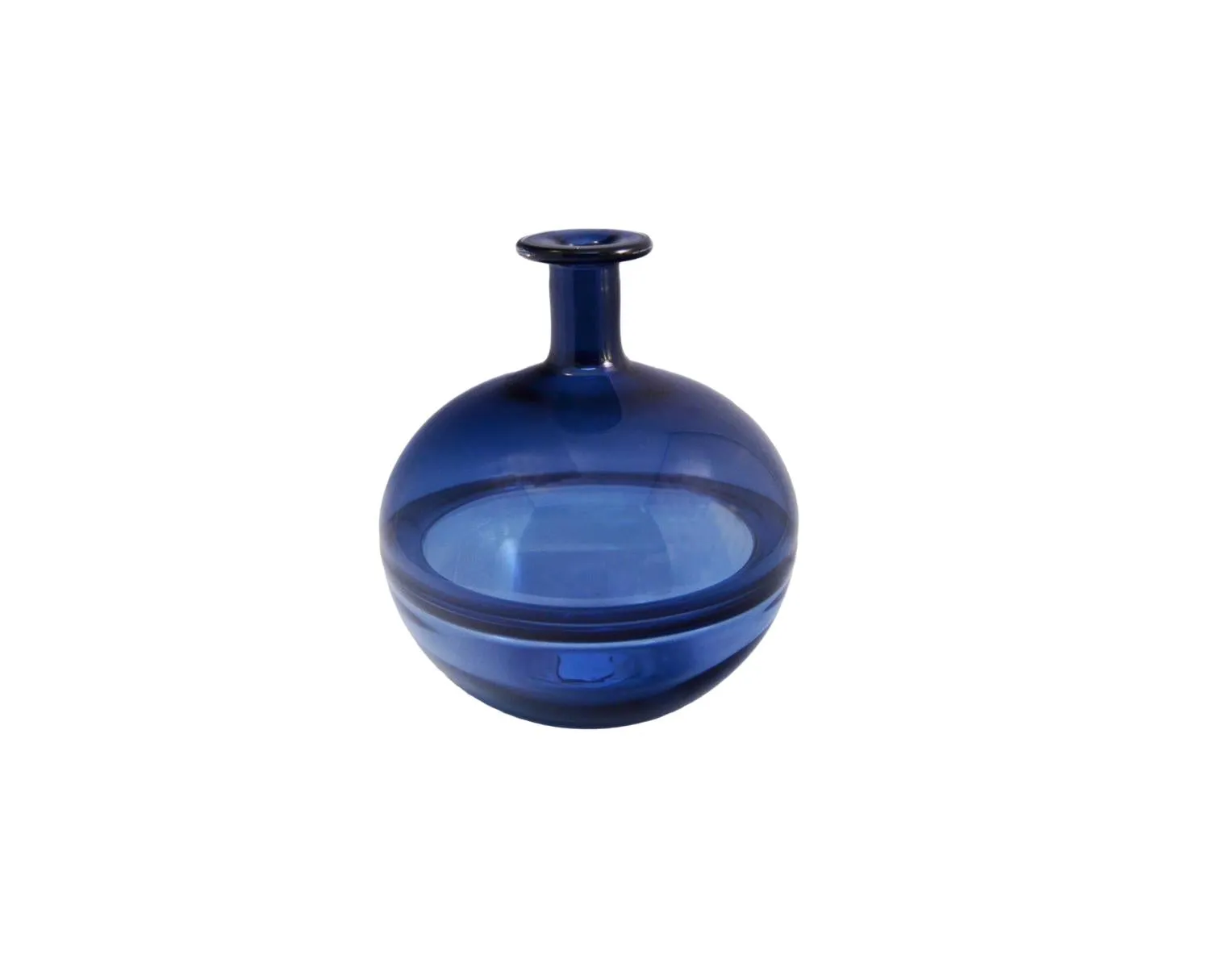 Steel Blue Small Sphere Reflection Bottle