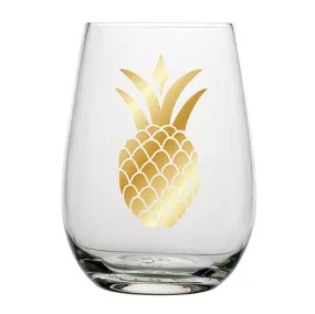 STEMLESS PINEAPPLE WINE GLASS