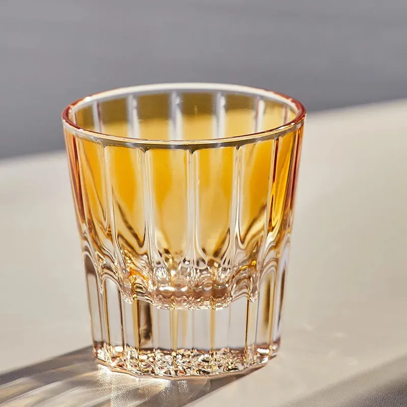 Sunburst Crystal Whiskey Glass