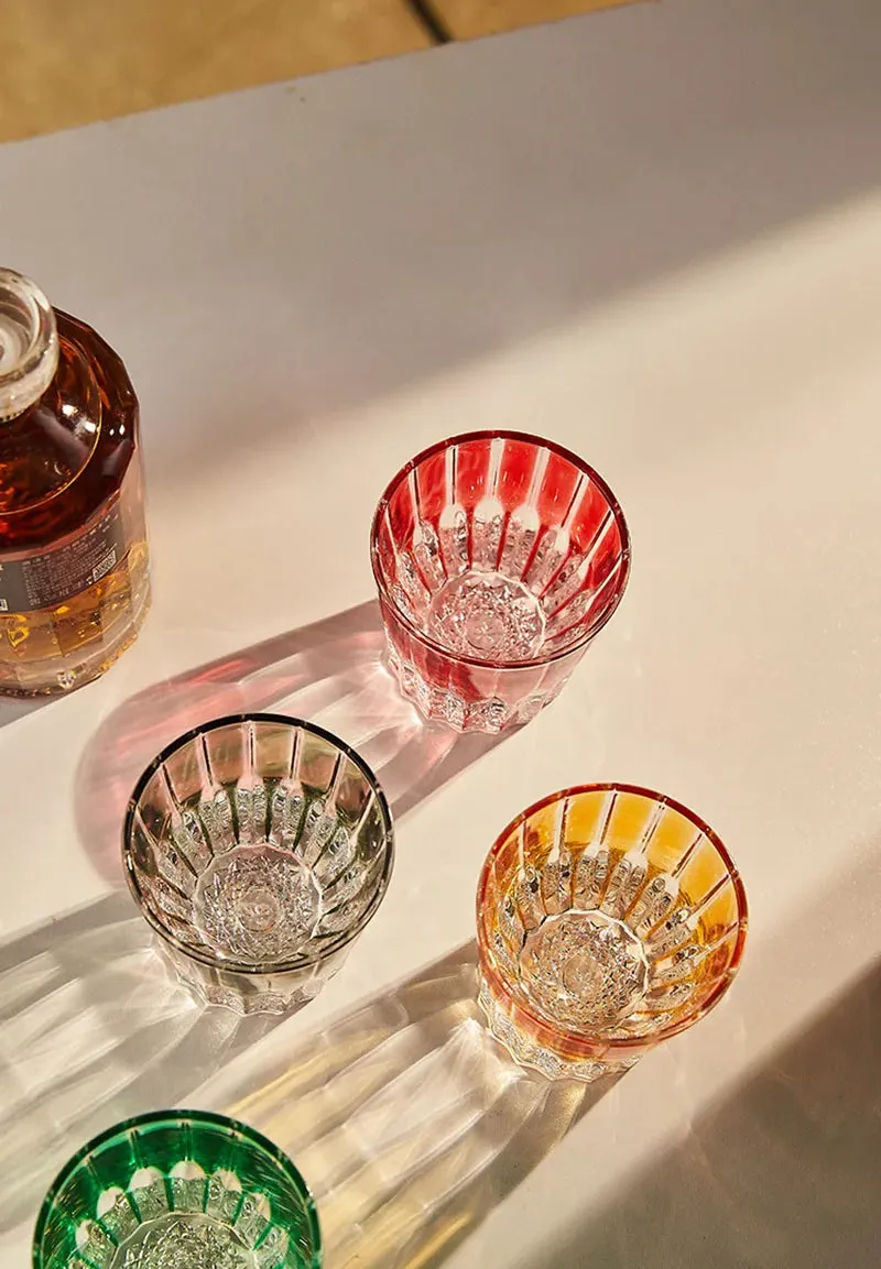 Sunburst Crystal Whiskey Glass