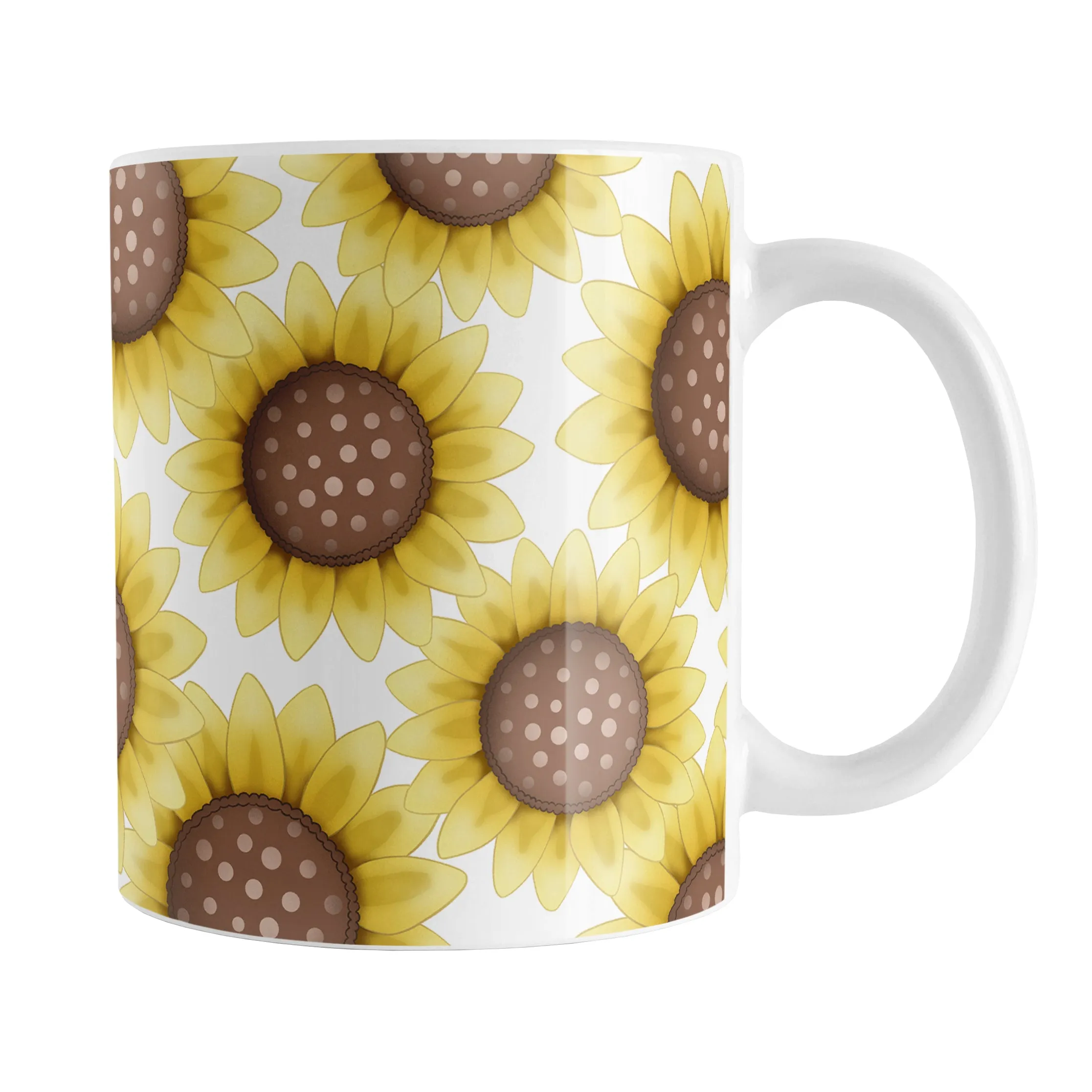 Sunflower Pattern Mug