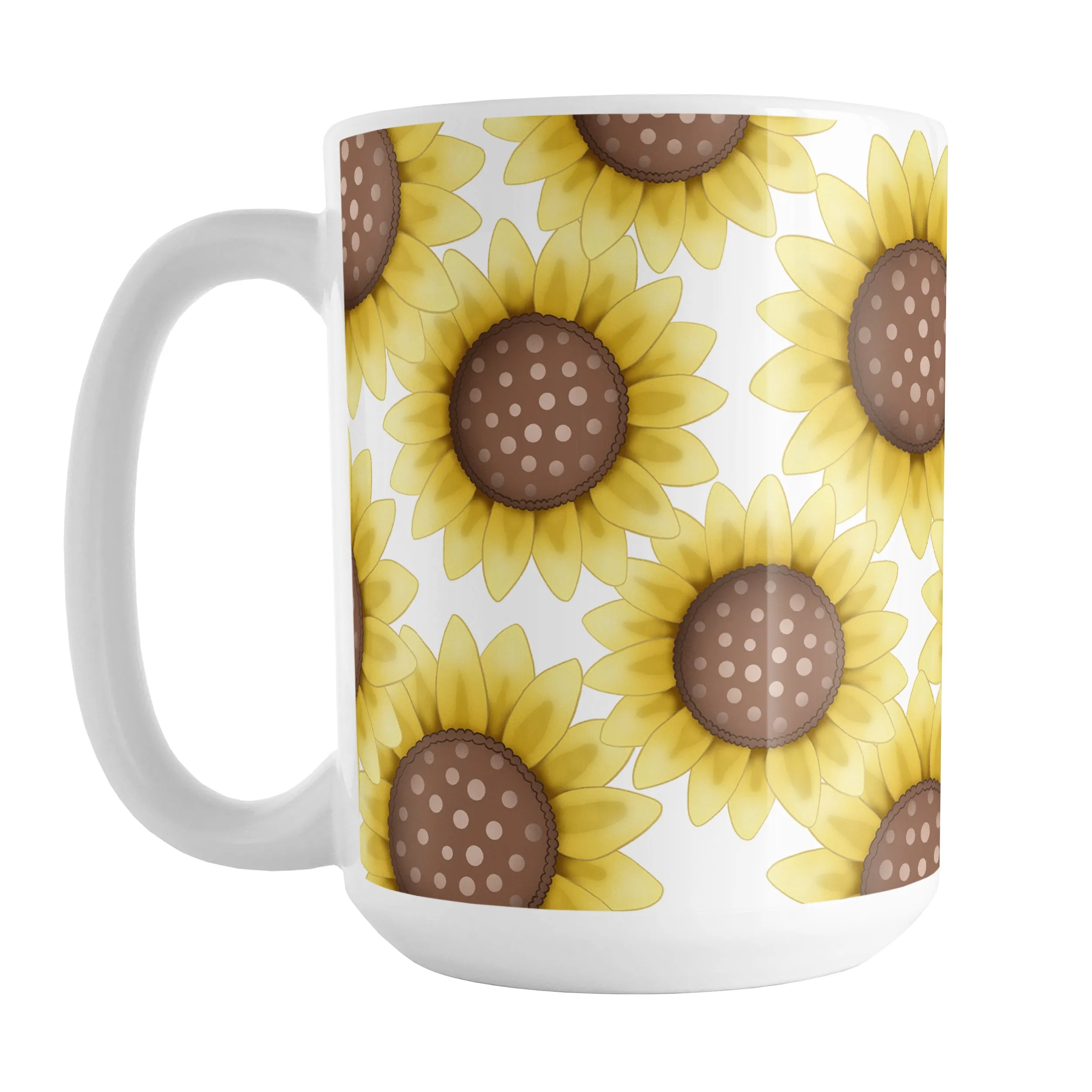 Sunflower Pattern Mug