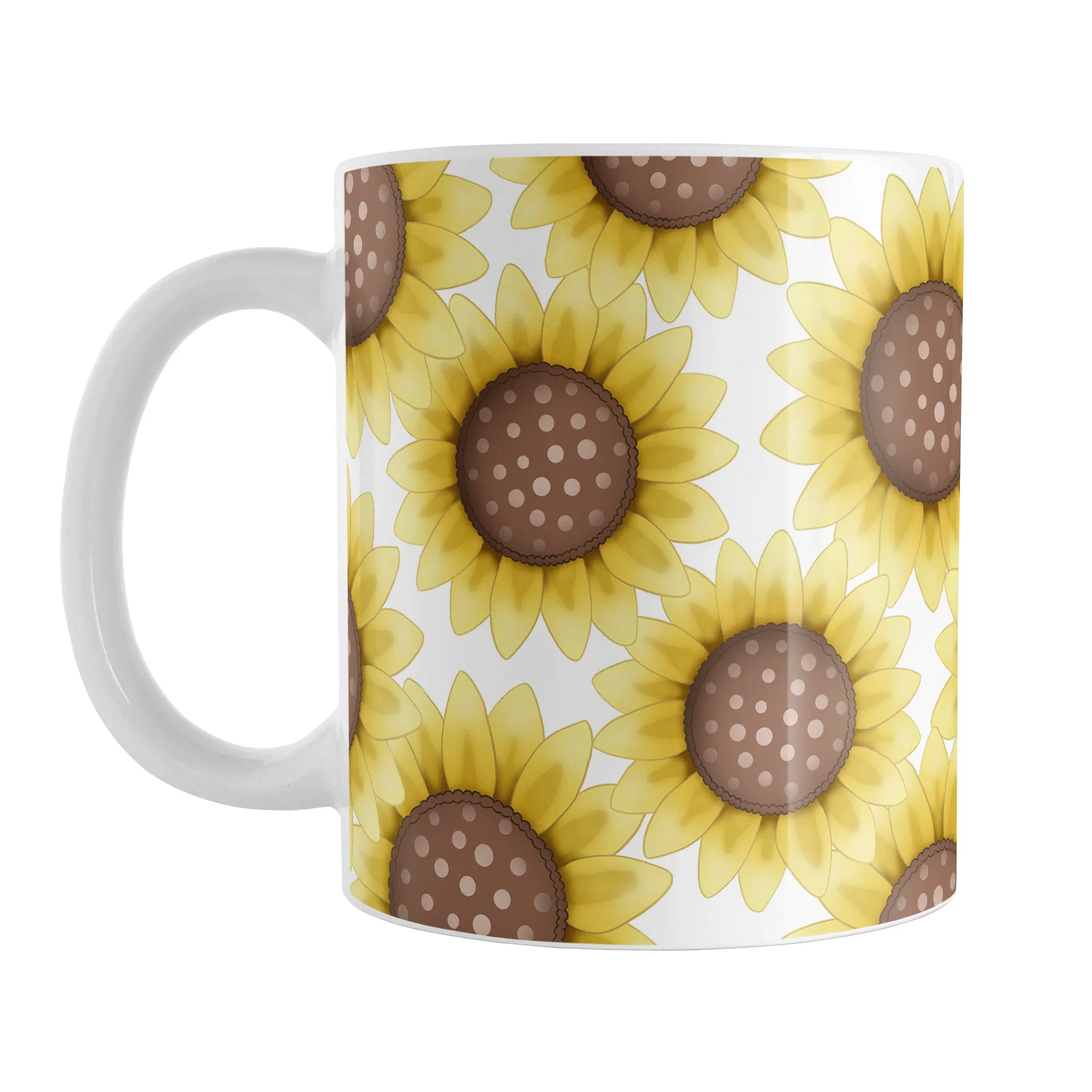 Sunflower Pattern Mug