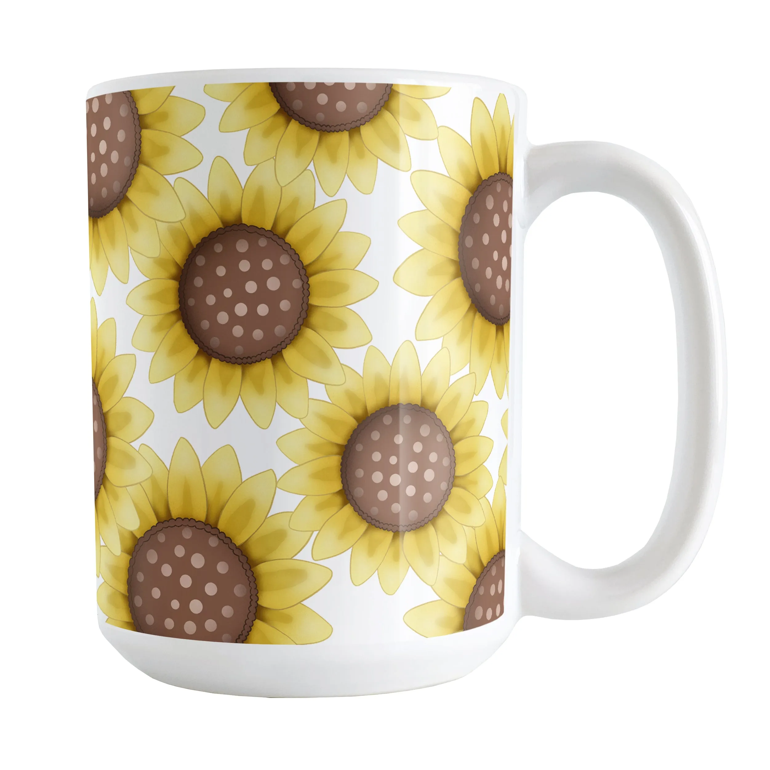 Sunflower Pattern Mug