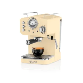 Swan Pump Espresso Coffee Machine  - Cream